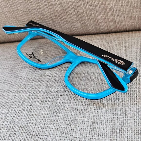 Arnette Optical Men Eyeglasses MOD7038 Black/Blue 51[]16 130 Glasses NEW - Picture 6 of 10